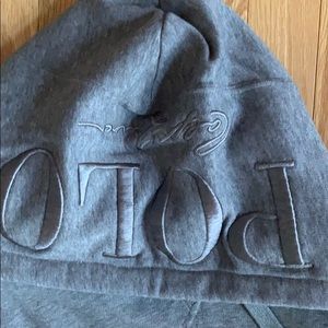 Grey polo hoodie